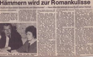 Helmut Wächter schreibt Buch "Ein Dorf wie Hämmern".