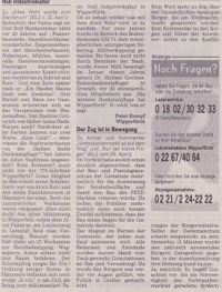 Zeitung: Null Industriekultur.