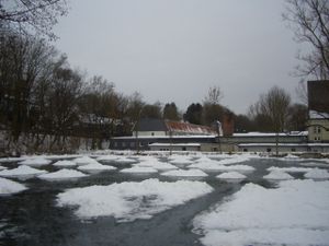 Unser Teich im Winter